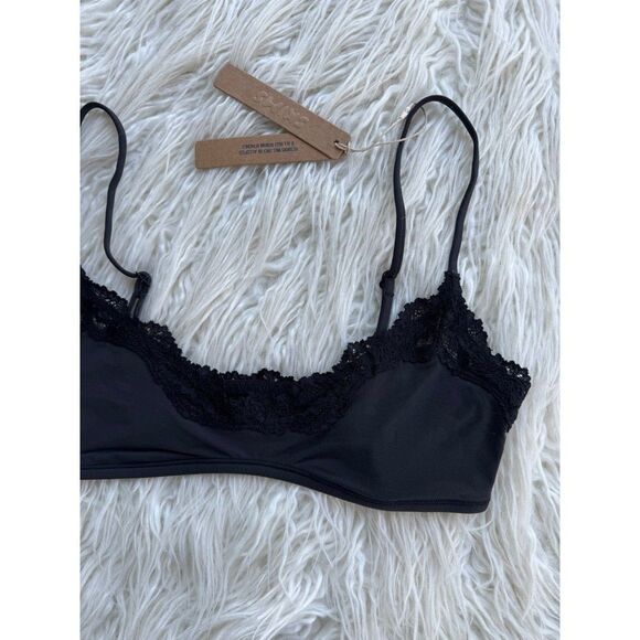 Skim Fits Everybody Lace Scoop Bralette Onyx Size Small - Picture 4 of 6